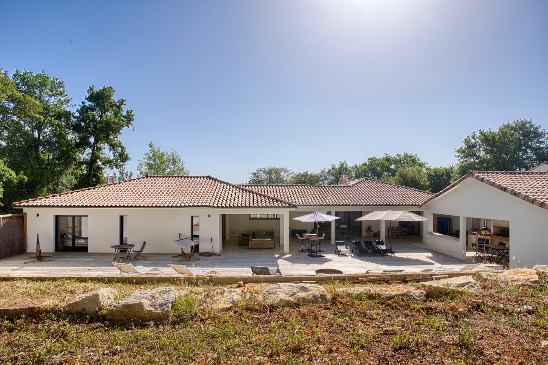 Villa moderne sur le Bassin d'Arcachon réalisée par Neo Construction 24